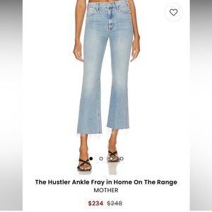 MOTHER Hustler Fray denim